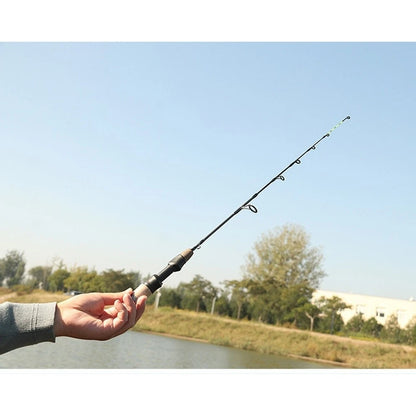 60CM Telescopic Ice Fishing Rod with Soft Action and Two Tips