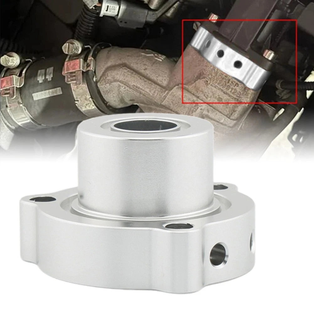 Silver Blow Off Valve BOV Dump Adaptor Spacer For Audi A3 2.0T FSI B7 Engine