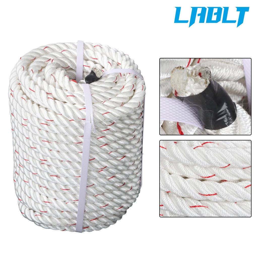 3/4 In Braided Polyester Rope for Arborist Rigging (120 Ft)
