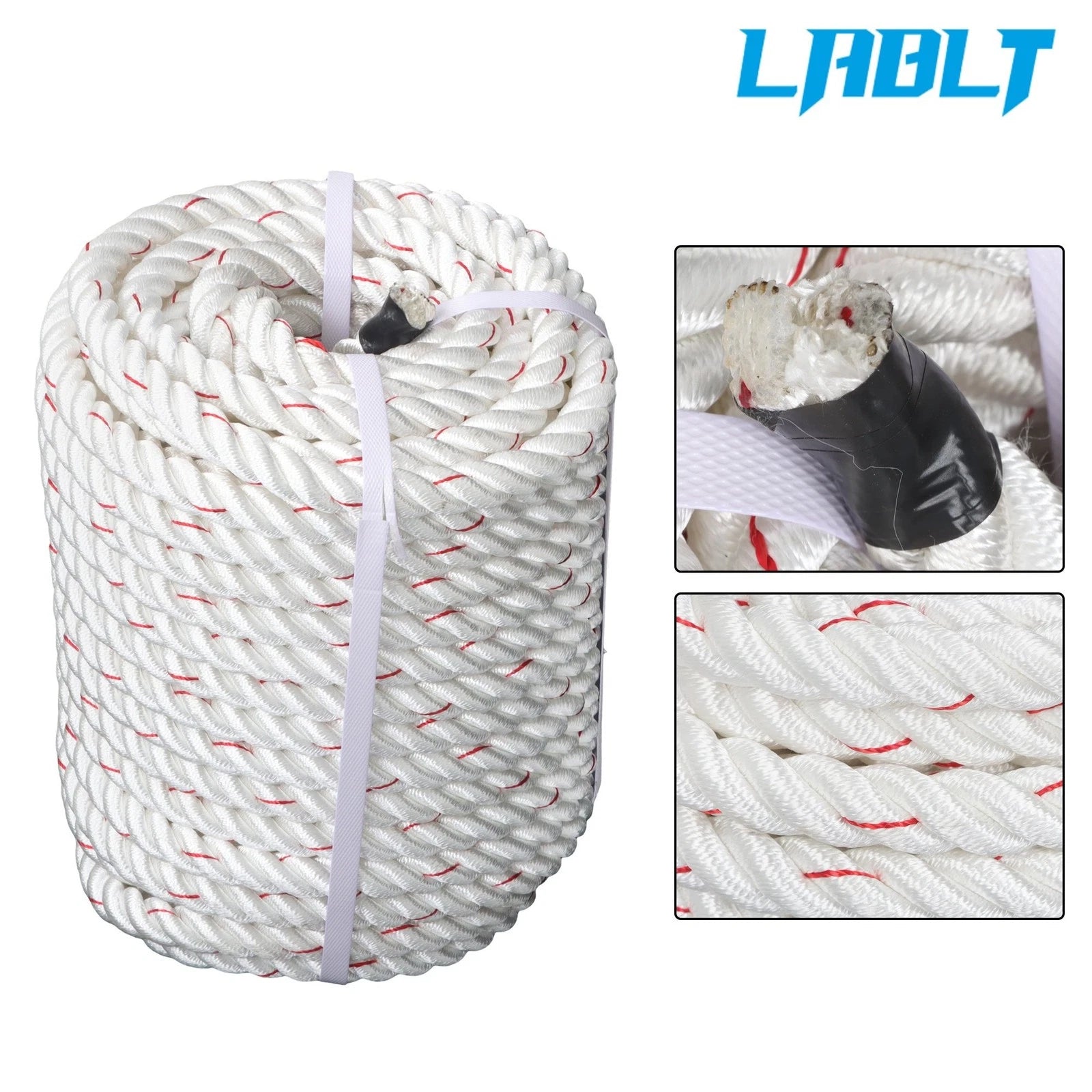 3/4 In Braided Polyester Rope for Arborist Rigging (120 Ft)