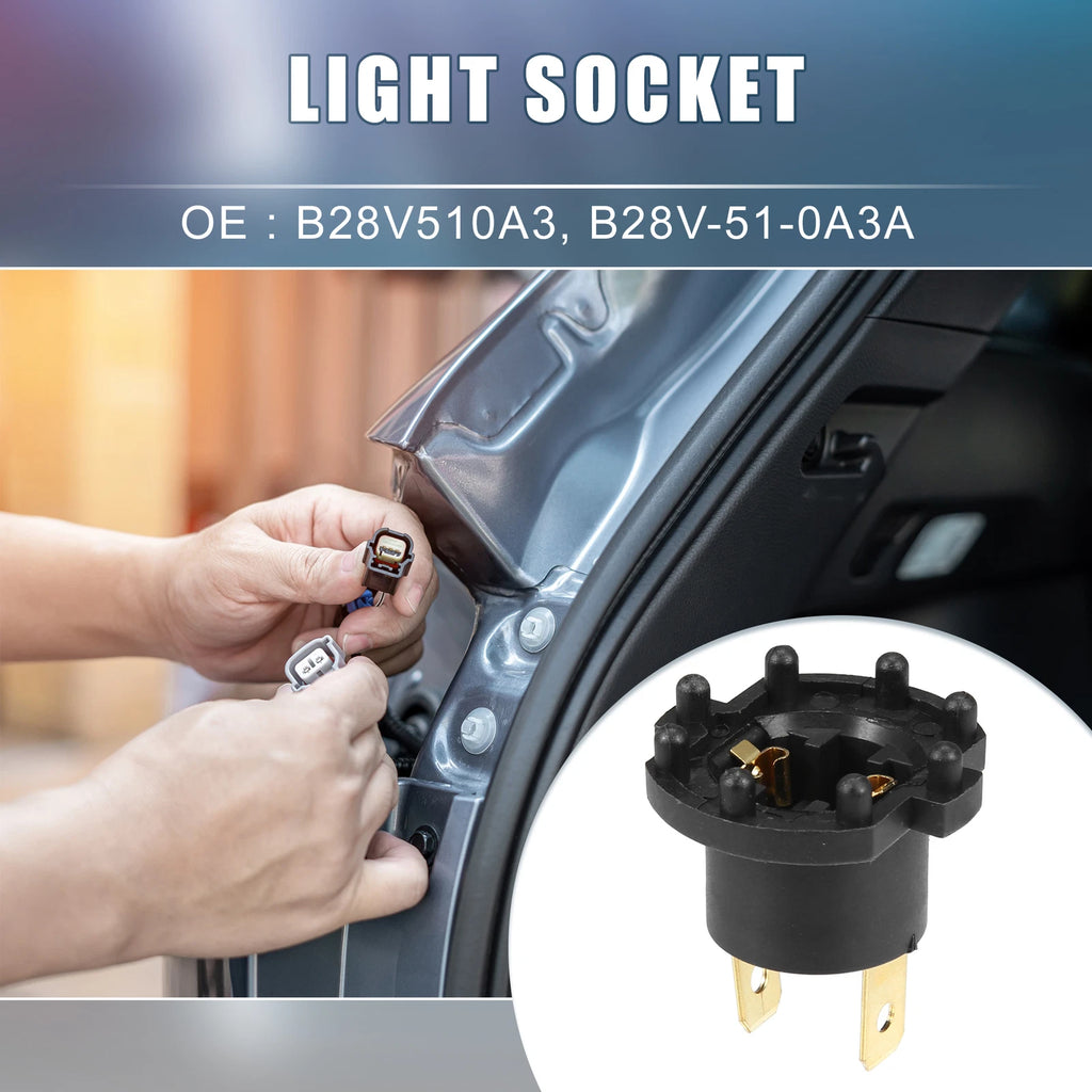 Headlight Low Beam Bulb Socket Holder for Mazda 3 (2004–2009)