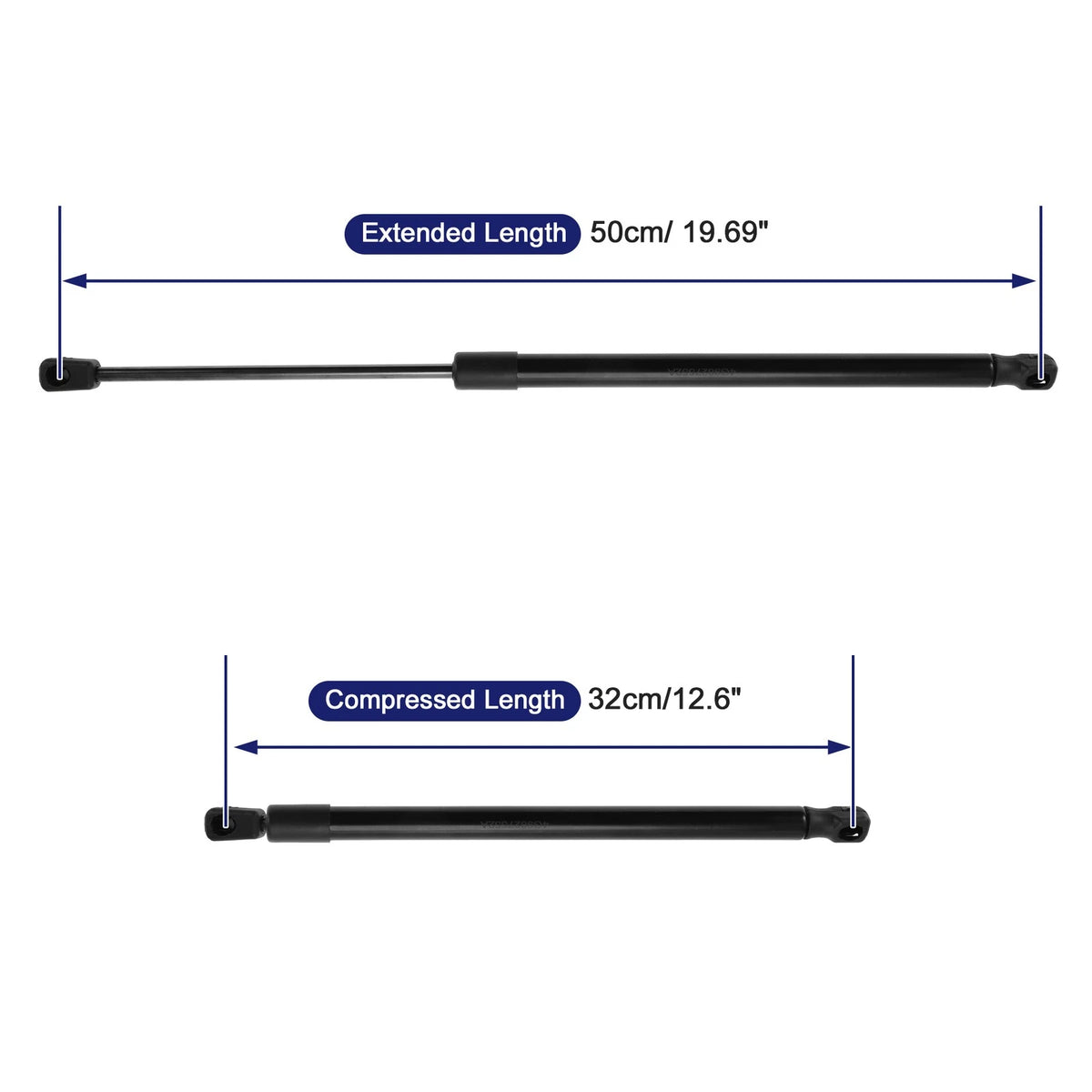2X Tailgate Lift Support Struts Gas Spring No. 4G9827552A for Audi A6 Estate (2011)