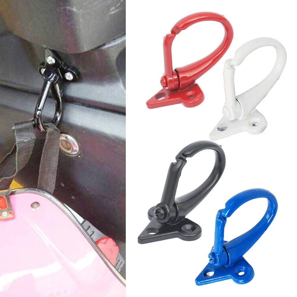 Motorcycle Hook Hanger with Screws for Helmet Gloves Fits Most for scooters