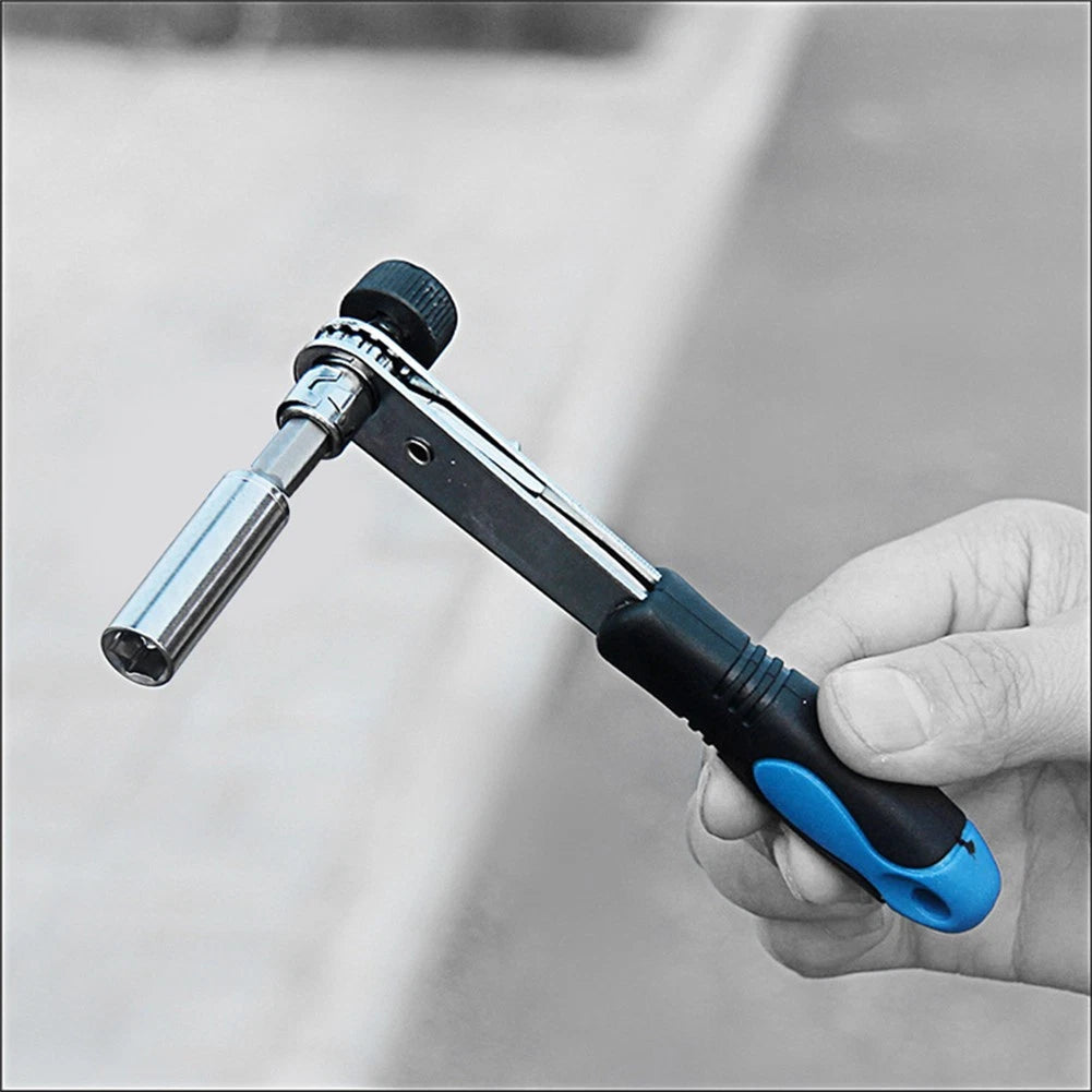 Ratchet Wrench Set with Slotted & Cross Screwdriver Bits
