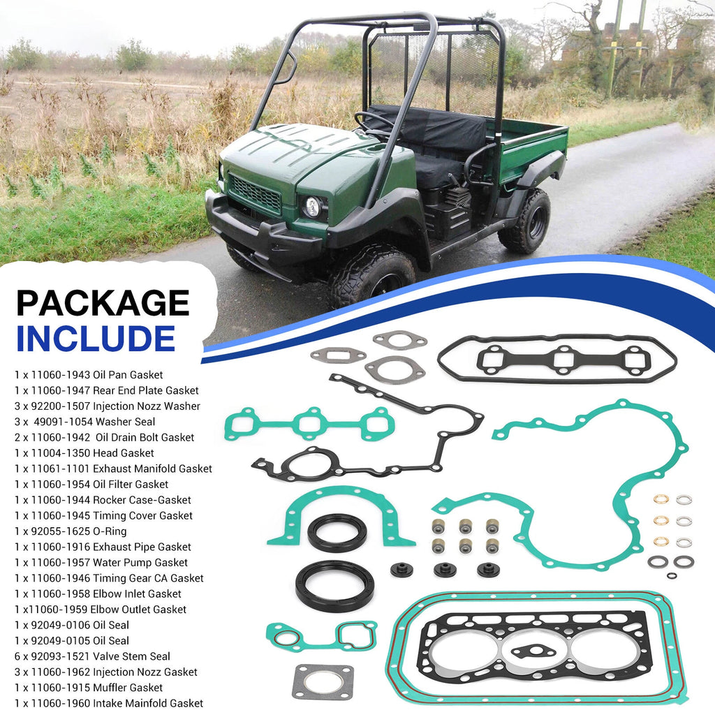 Engine Gasket Set for Kawasaki Mule KAF950 4x4 (2000–2013)