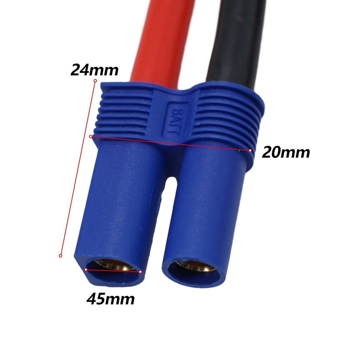 2X RC ESC Charger Cable 12-24V 5.31mm2 for Car Battery Jump Starter
