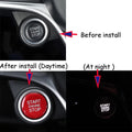 Red Engine Start Stop Button Cover Trim For Alfa Romeo Giulia Stelvio 2017-2022
