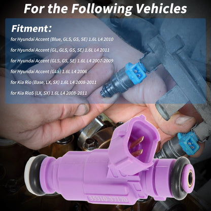 Fuel Injector Replacement for Hyundai Accent 1.6L L4 (2010–2010)