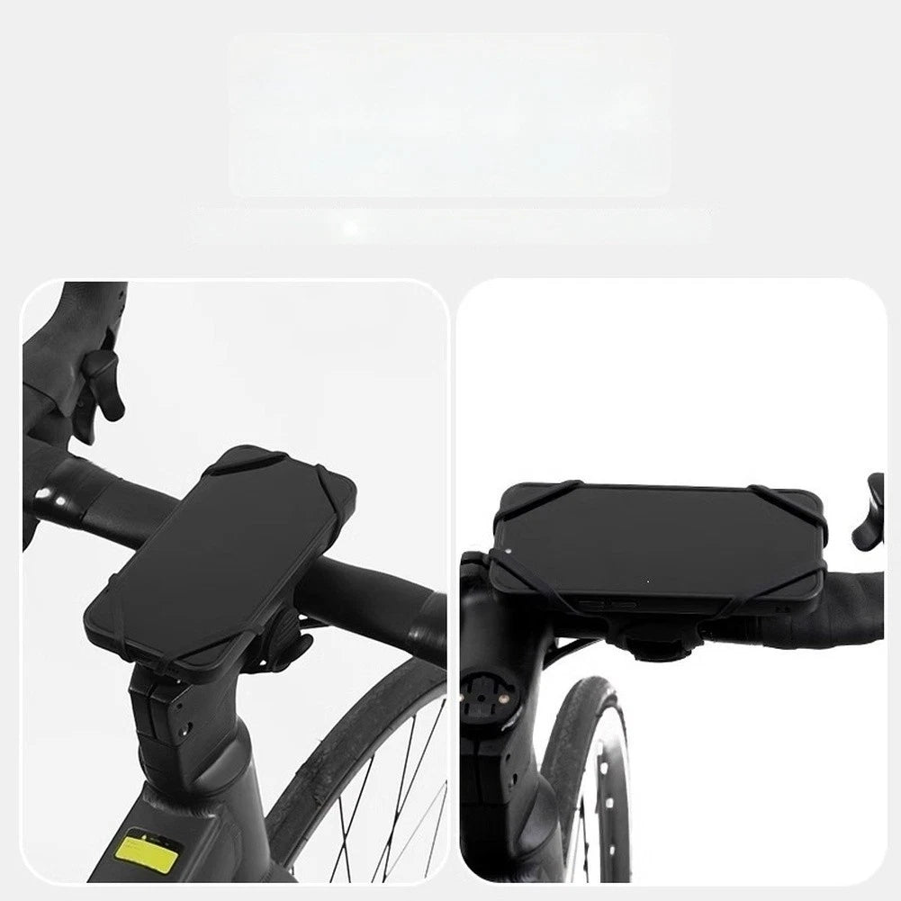Silicone Phone Mount for Mountain & Road Bikes - Shockproof Holder