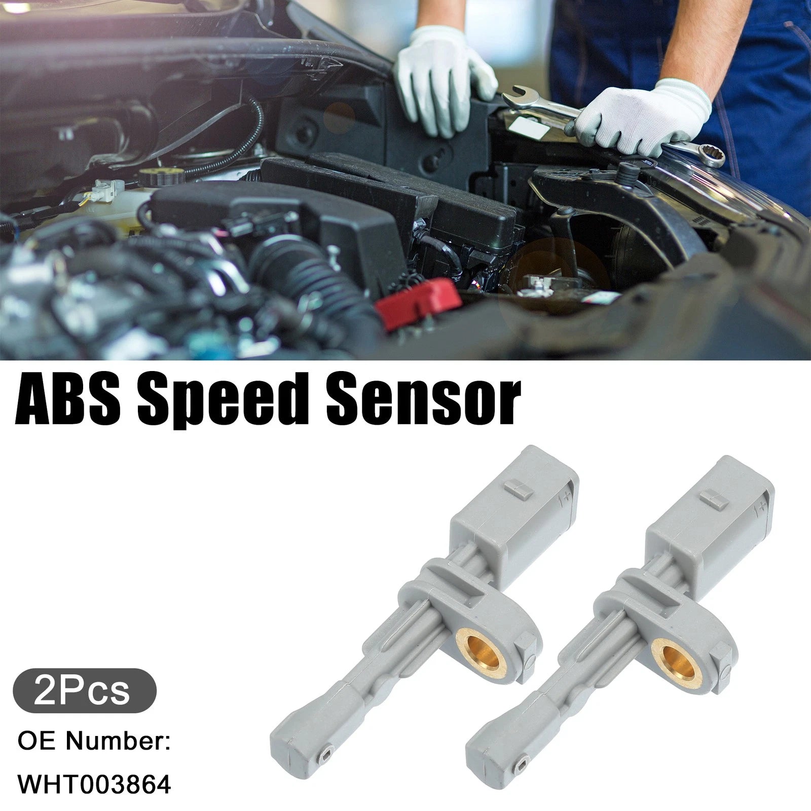 2X Rear ABS Sensor for Audi A3 (2012–2016) No.WHT003864