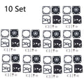 Set of 10 Carburetor Repair Kits for ZAMA RB-129 C1M-W26A C1M-W26B C1M-W26C