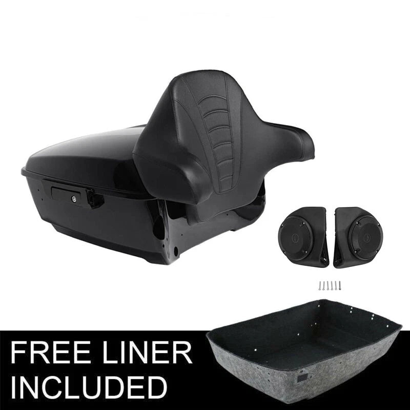 Trunk Backrest Pad Speakers for Harley CVO Street Road Glide (2014–2026)