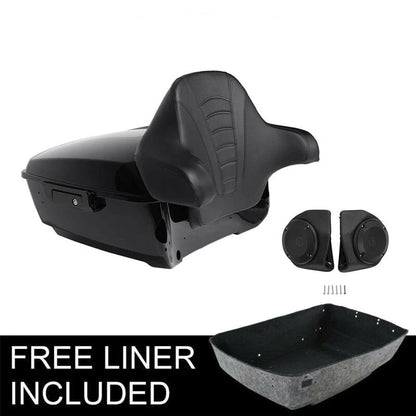 Trunk Backrest Pad Speakers for Harley CVO Street Road Glide (2014–2026)