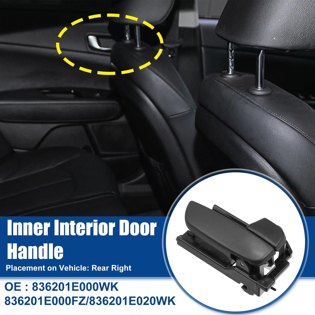 Rear Right Inner Interior Door Handle Replacement for Hyundai Accent (2012–2020)