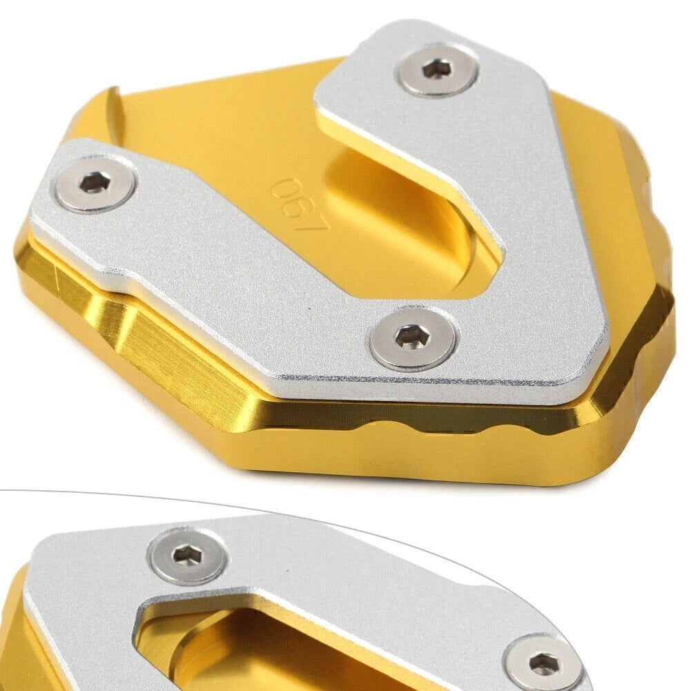 Side Stand Pad Extension for Yamaha MT09 Tracer (2015–2017) CNC Gold