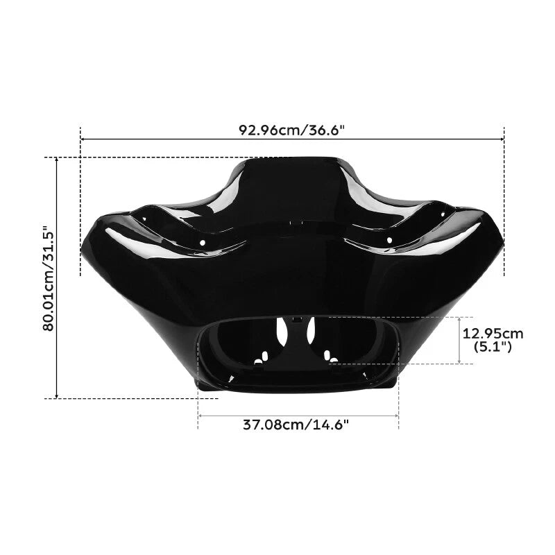 Inner & Outer Fairing Windshield & Trim for Harley Road Glide (2004–2013)