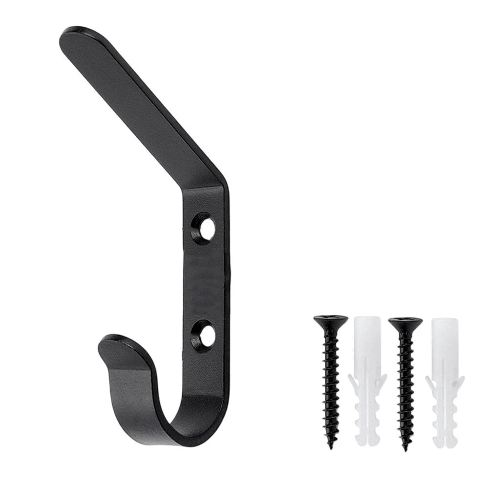 Metal Wall Hook 10kg Capacity 92x40mm for Home Office Bathroom