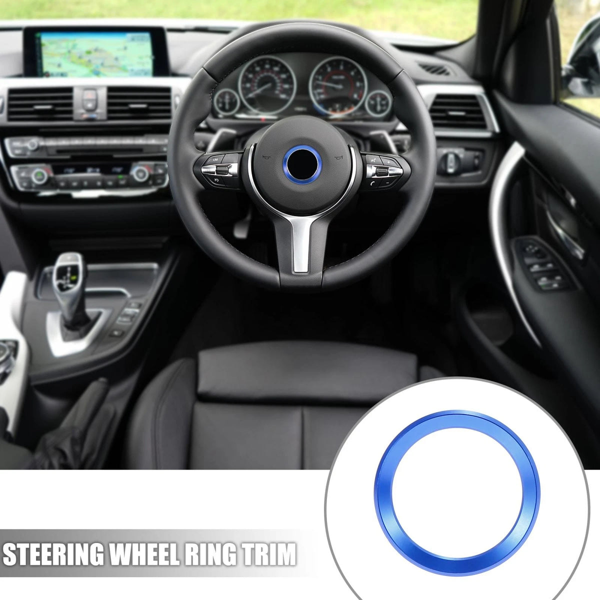 Steering Wheel Trim Cover Ring for BMW 1 3 5 7 Series X1 X3 X5 X6 (2014–2024)