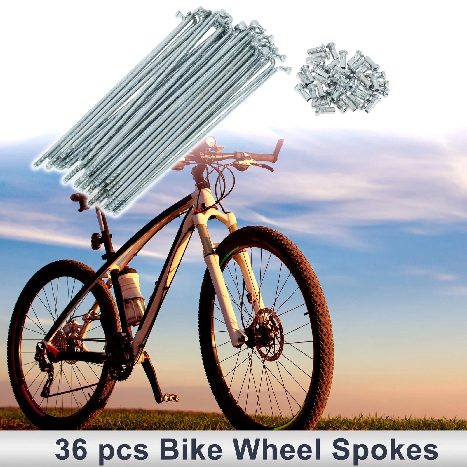 Bicycle Spokes Nipple Replacement 12G 143mm for Universal Use (All Models)