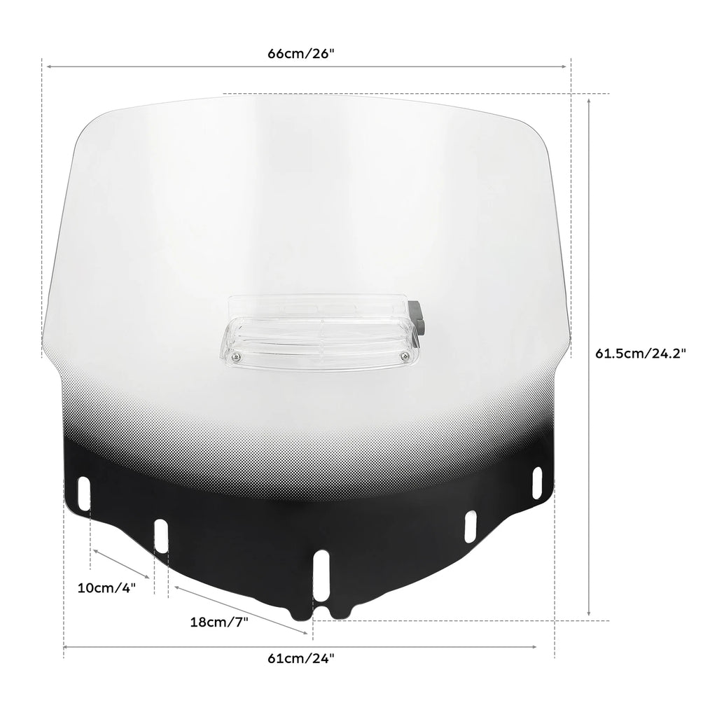 Clear Windshield & Air Flow Vent for Honda GL1800 (2001–2017)