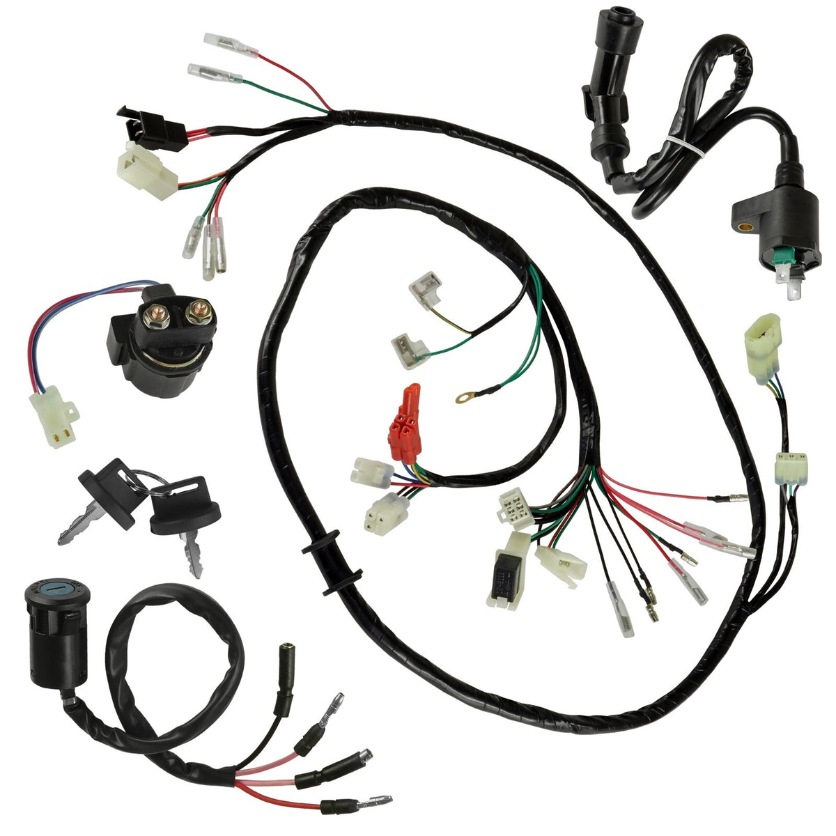 Ignition Key Switch Starter Wire Harness Replacement for Toyota Hilux (2005–2015)