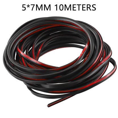 10m Rubber Door Edge Trim Molding Seal Strip Protector for Car