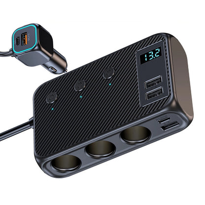 Cigarette Lighter Socket Splitter USB Fast Charger for Universal Vehicles (2010–2023)