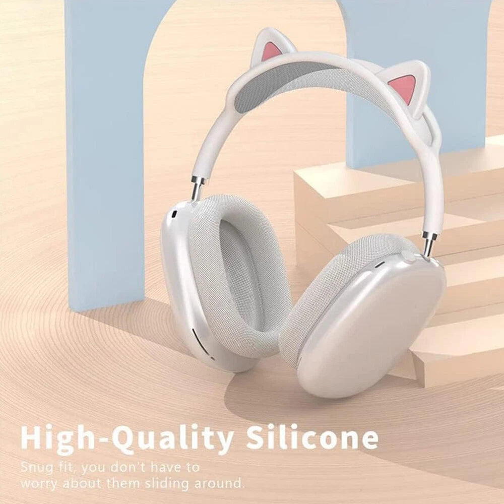 Cat Ear Shape Anti-Scratch Protective Cover for Apple AirPods Max (2020–2023)