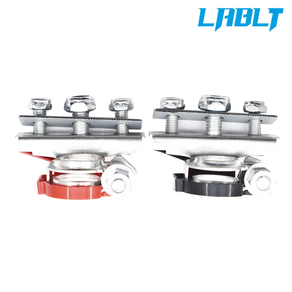 2X Battery Terminal Connector Top Post Positive Negative Universal Heavy Duty