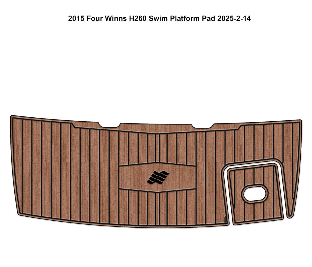 EVA Foam Teak Deck Floor Pad Mat for Four Winns 260 (2015)