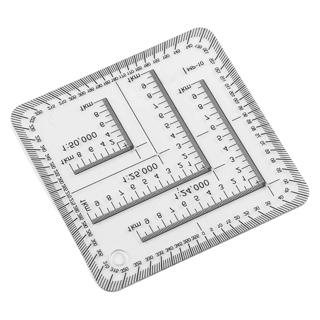 2X 75 Inch Transparent Ruler for Surveying and Engineering