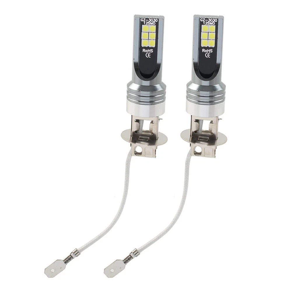 H3 12SMD LED Fog Light Bulb for Universal Fit (2010–2023)