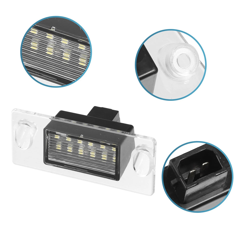 2 Pack License Plate Light Replacement for Audi A4 (1998–2001)