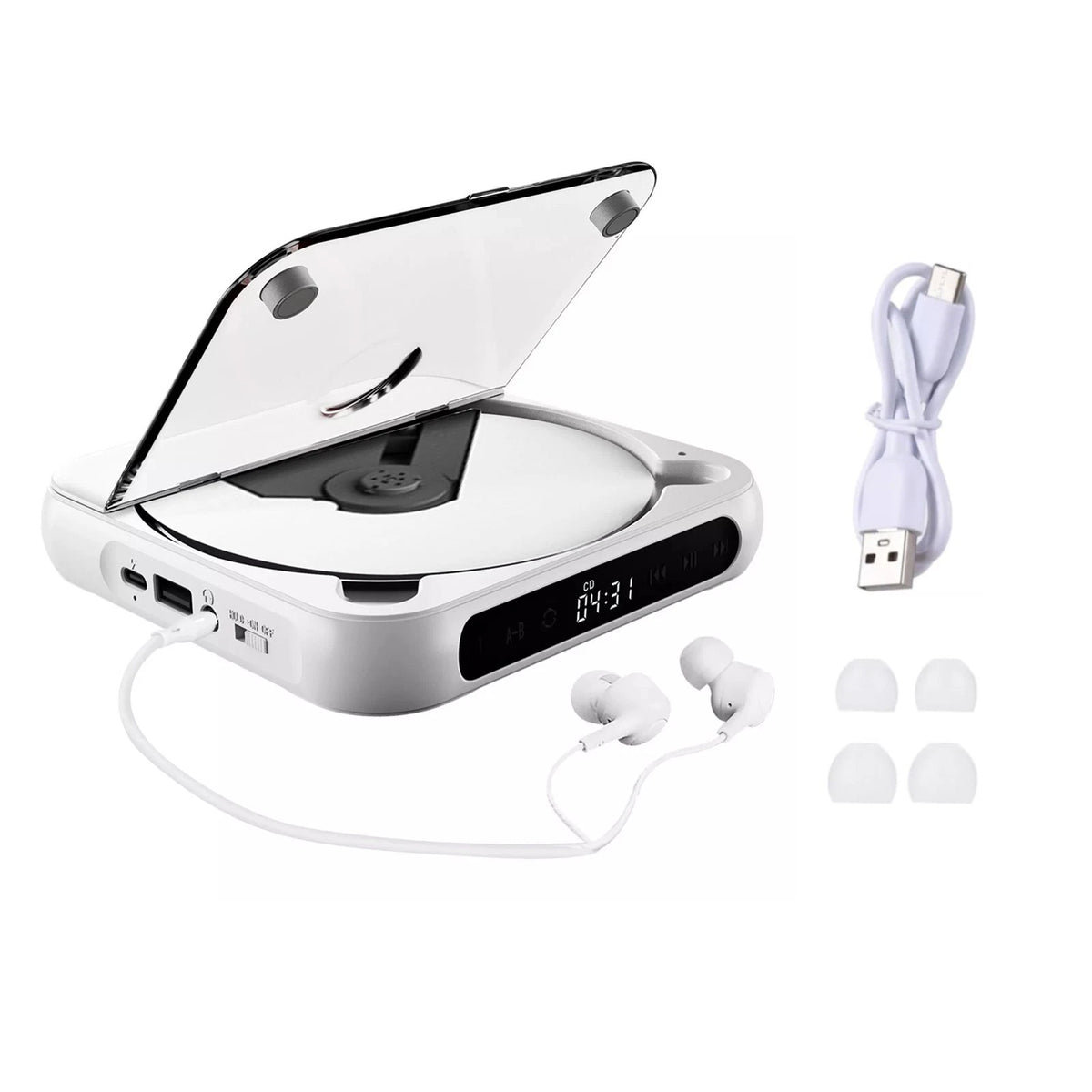 Multi-function CD Player for 5V2A BT 5.3 USB AUX