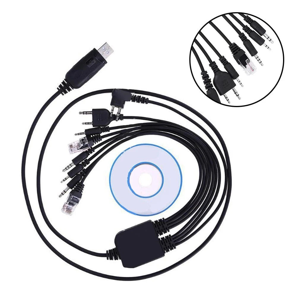 USB Cable for Radio Programming TK3107 Support (8 Interfaces)