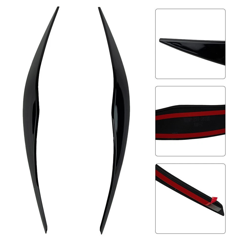 Headlight Cover for BMW E91 (2005–2012) Black Eyebrow