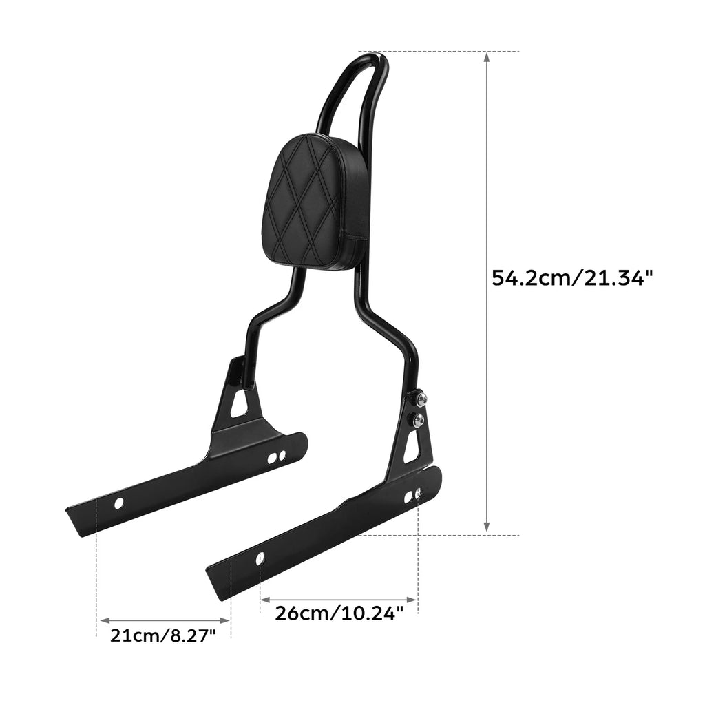 Detachable Backrest Sissy Bar Pad for Harley Dyna (2006–2017)