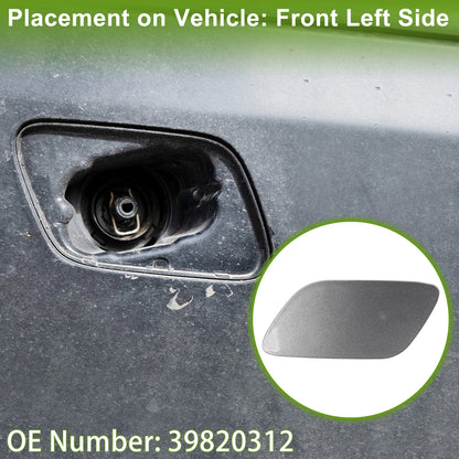 Front Left Washer Nozzle Cover Cap No. 39820312 for Volvo S60 (2014–2016) Gray