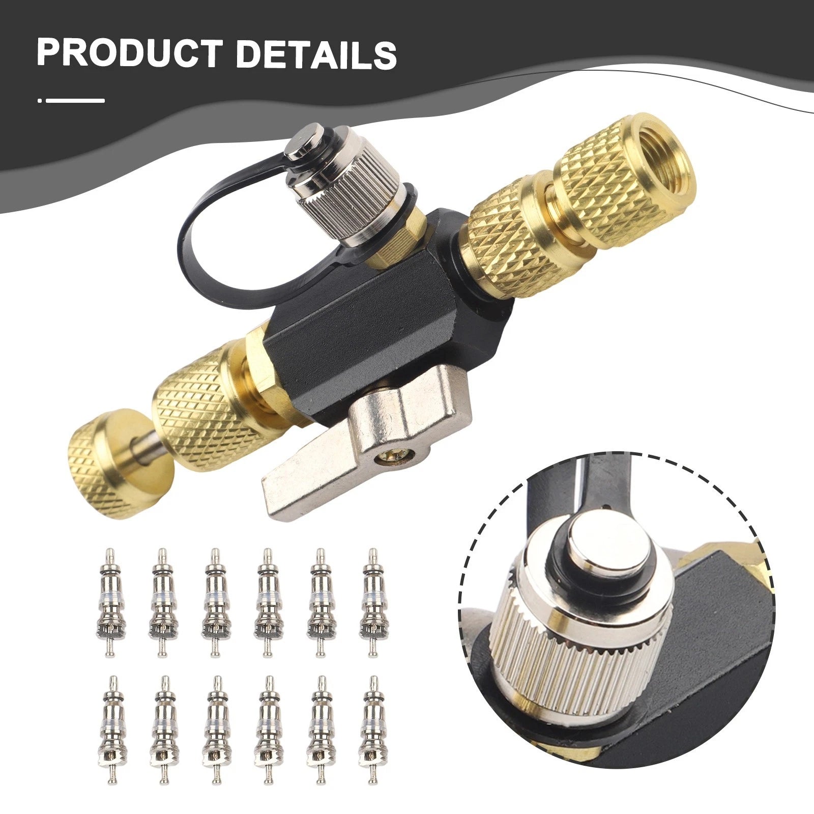 Valve Core Removal Tool for HVAC 14 & 516 Valve Sizes
