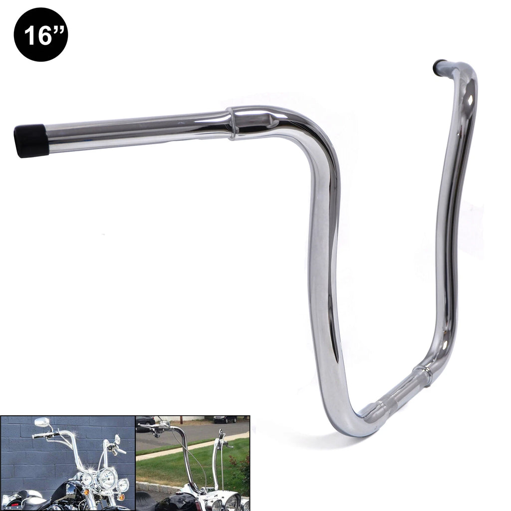 16" Rise Chrome Handlebar Clamp for Harley FLHR (1994–2020) FLS (2000–2020)