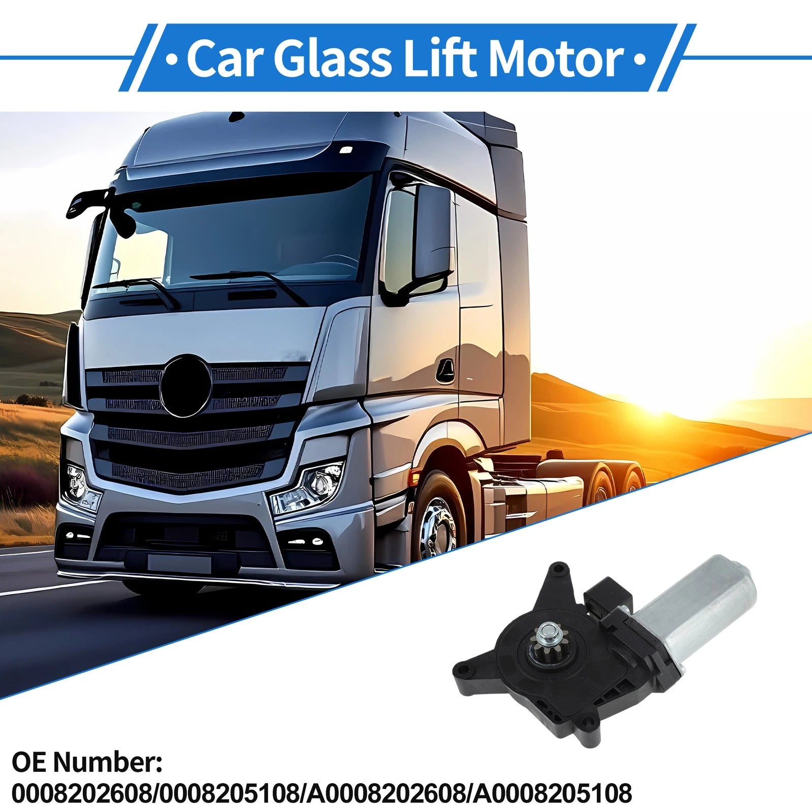 Power Window Regulator Lift Motor Replacement for Mercedes-Benz Actros (2003–2019)