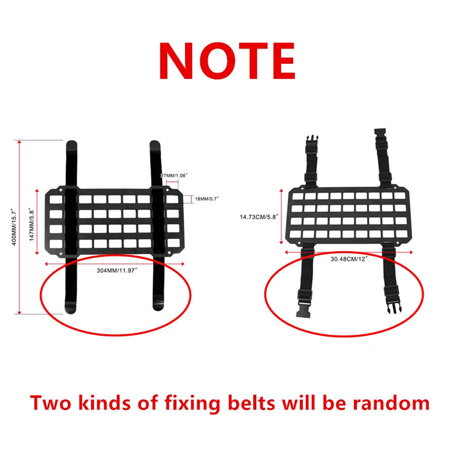 MOLLE Panel Organizer for Car Visor - Tactical Storage Rack Holder