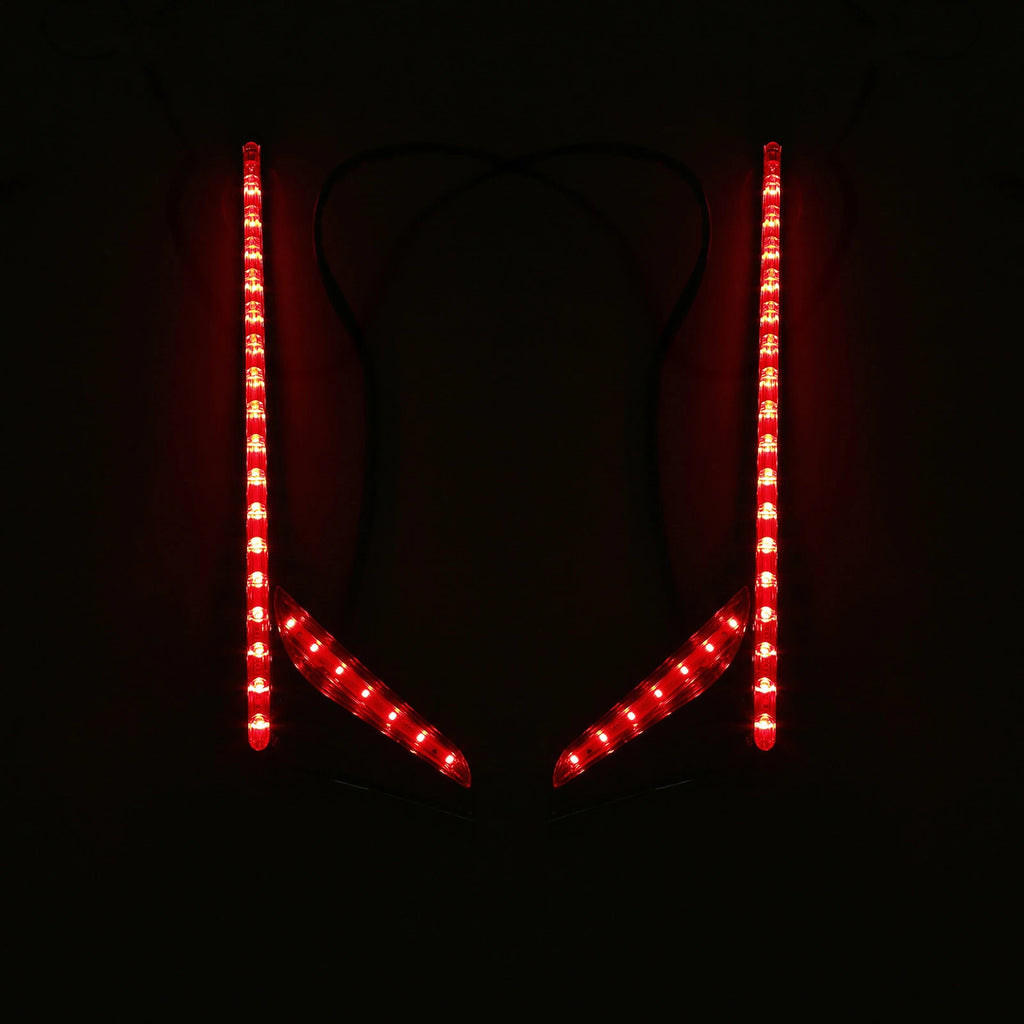 Rear LED Vertical Light Strips Red Lens for Honda Goldwing 1800 (2012–2017)