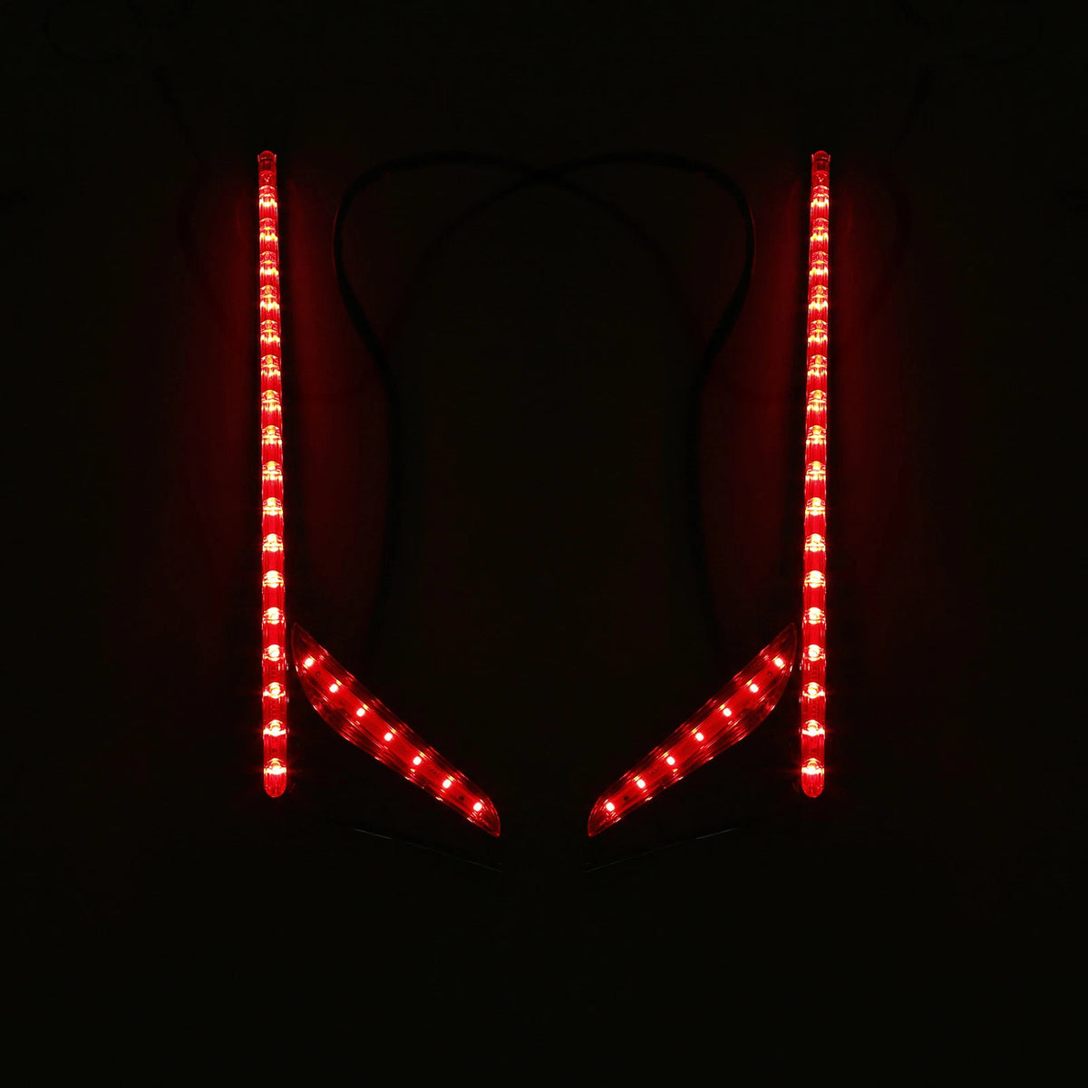 Rear LED Vertical Light Strips Red Lens for Honda Goldwing 1800 (2012–2017)