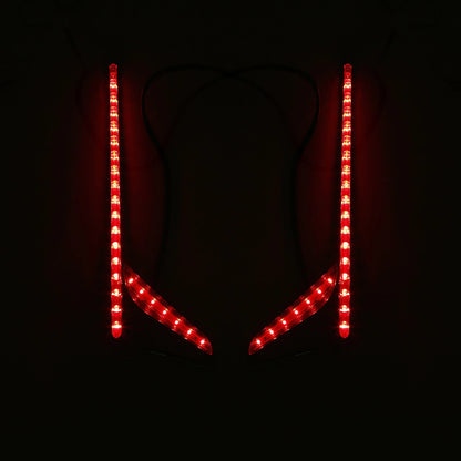 Rear LED Vertical Light Strips Red Lens for Honda Goldwing 1800 (2012–2017)