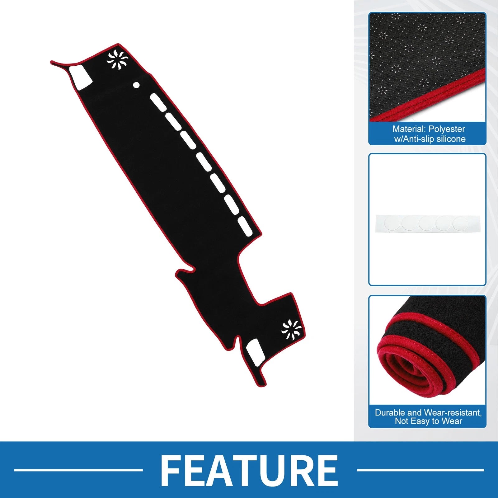 Dashboard Dash Cover Mat for Toyota Highlander Accessories (2021–2024)