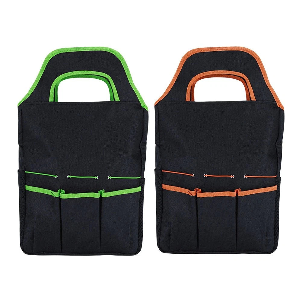 Garden Tool Carrier Bag with Comfortable Handle and Multiple Compartments