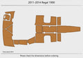 EVA Faux Teak Flooring Mats for Regal 1900 EL (2011)