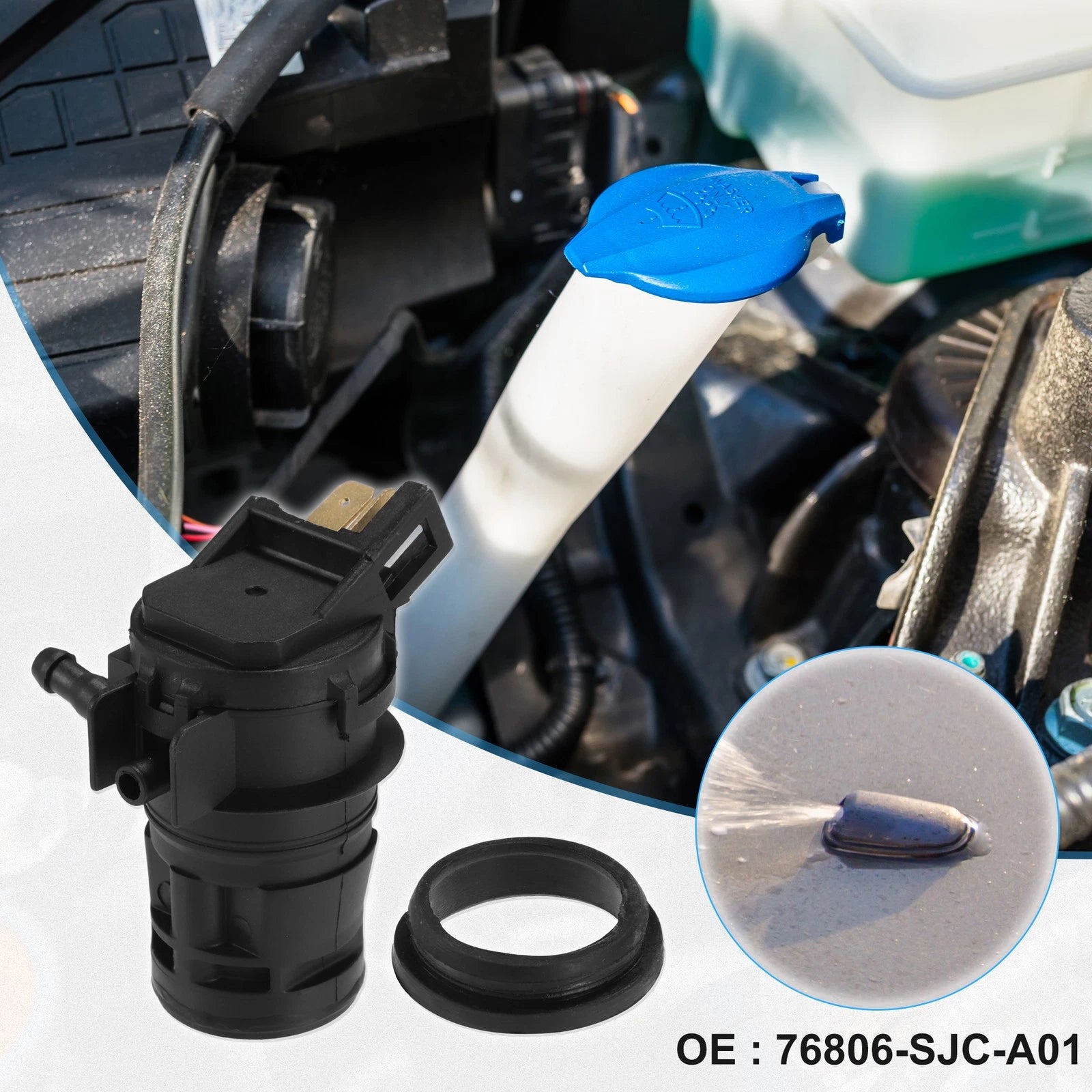 Windshield Washer Pump Motor Replacement for Honda Civic (2006–2011)