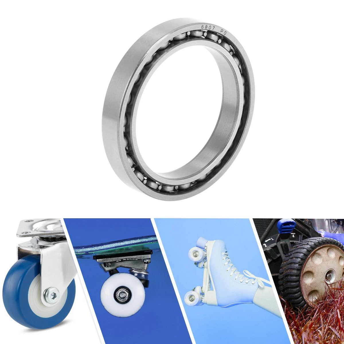 Deep Groove Ball Bearing 35x47x7mm for Scooter Skateboard (P0)